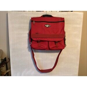 ricardo beverly hills luggage Big Sur messenger red style# 1800